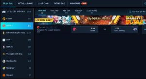 Những trò chơi có tại sảnh cược TFGaming Esports FB68